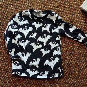 H&M 1 1/2-2 year Ghost Halloween long sleeve shirt